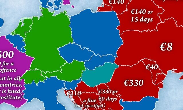 Πορνεία στην Ευρώπη: Πού είναι παράνομη και τι ποινές ισχύουν το 2017