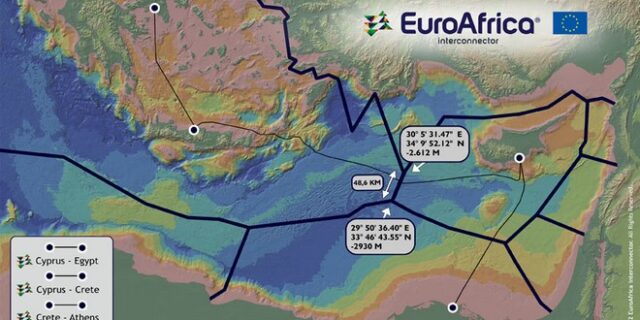 Ηλεκτρικό καλώδιο θα συνδέει την Αίγυπτο με την Αττική
