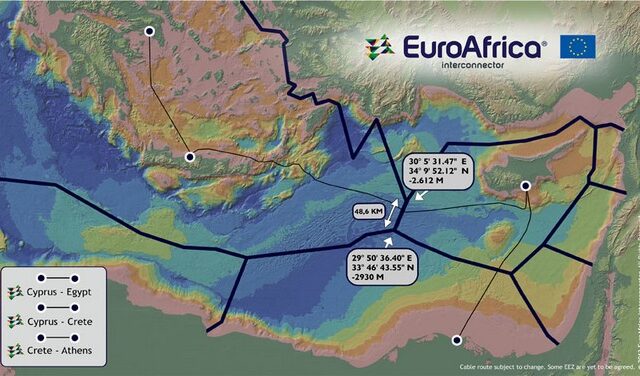 Ηλεκτρικό καλώδιο θα συνδέει την Αίγυπτο με την Αττική