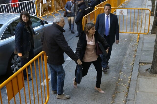 Καταλονία: Εισαγγελική πρόταση για φυλάκιση της προέδρου της Βουλής και τριών βουλευτών