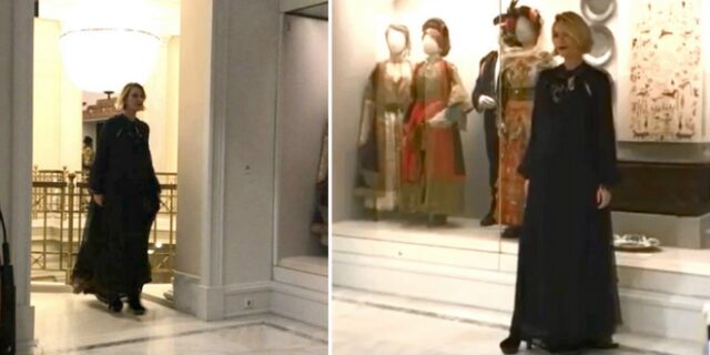 Η επτά μηνών έγκυος Βίκυ Καγιά κάνει πασαρέλα για τον Jean Paul Gaultier