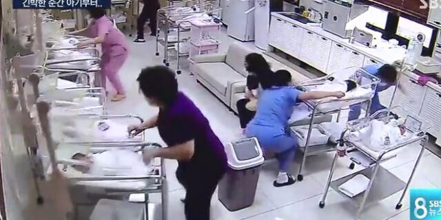 Συγκλονιστικό βίντεο: Νοσοκόμες σώζουν νεογέννητα κατά τη διάρκεια σεισμού