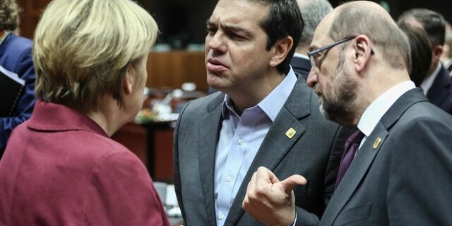 Υπέρ μεγάλου συνασπισμού στη Γερμανία ο Τσίπρας: Η συνομιλία με Σουλτς