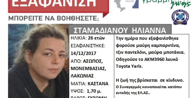 Τραγικός επίλογος για την αγνοούμενη Ηλιάννα- Έπεσε με το αυτοκίνητό της από γκρεμό