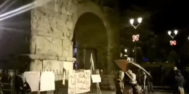 Διαμαρτυρία Παλαιστινίων στη Θεσσαλονίκη
