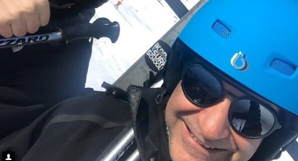 Ο Κυριάκος Μητσοτάκης στα Καλάβρυτα για σκι