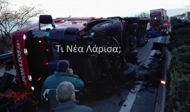 Νταλίκα ντεραπάρισε στο Κιλελέρ – Κλειστό το ρεύμα της εθνικής προς Θεσσαλονίκη