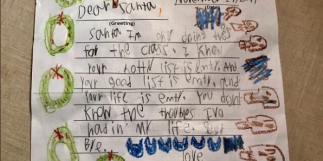 Γράμμα εξάχρονου στον Άη Βασίλη: Δεν ξέρεις τι μπελάδες είχα στη ζωή μου