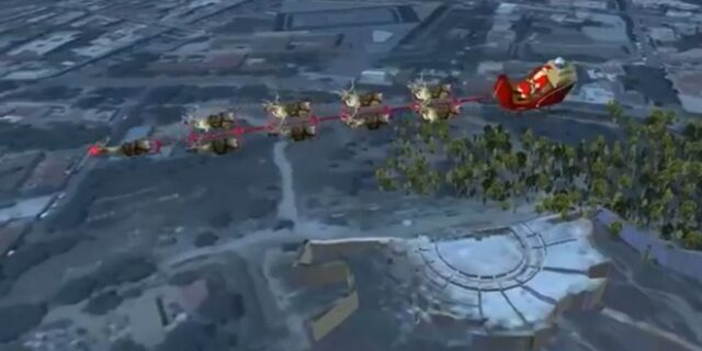 Ο Άγιος Βασίλης πέταξε πάνω από την Αθήνα, ‘την βάση του δυτικού πολιτισμού’