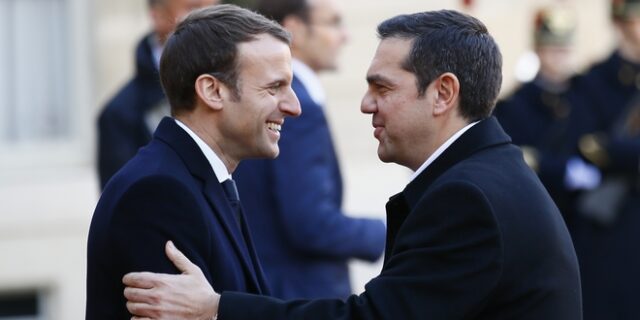 Το tweet του Τσίπρα απ’ τη συνάντηση με τον Μακρόν