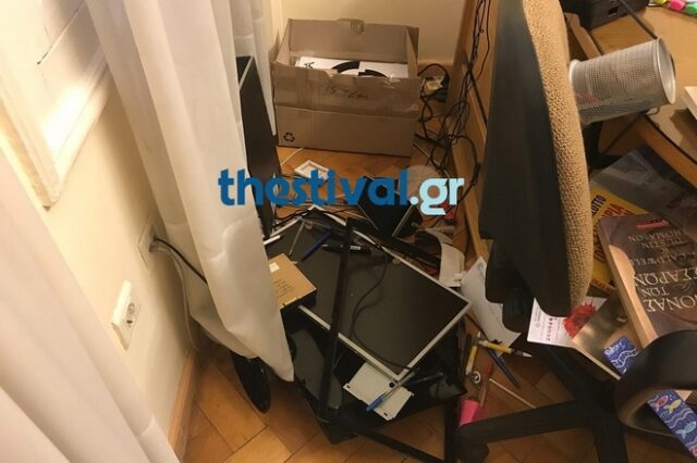 Επίθεση κουκουλοφόρων στα γραφεία της ΕΣΗΕΜ-Θ