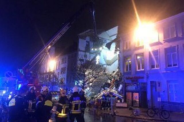 Βέλγιο: Τραυματίες και κατάρρευση κτιρίου από έκρηξη στην Αμβέρσα