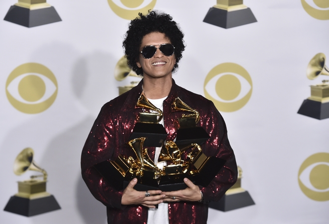 Grammy’s: Μεγάλος νικητής των βραβείων ο Bruno Mars