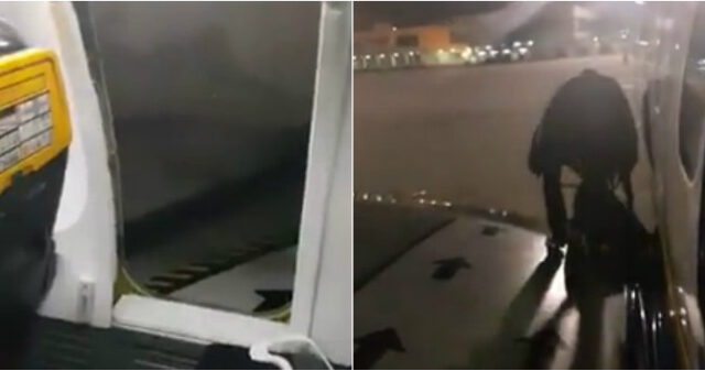 Ο βιαστικός επιβάτης: Βγήκε στο φτερό αεροπλάνου γιατί καθυστερούσε η αποβίβαση