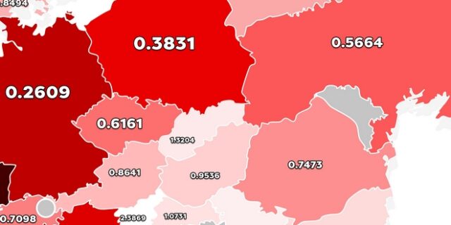 Χάρτης: Πόσο στρατιωτικά ισχυρές ήταν οι χώρες της Ευρώπης το 2017