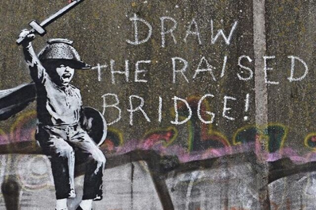 Νέο γκράφιτι απ’ τον Banksy στην Αγγλία με αναφορές στο Brexit