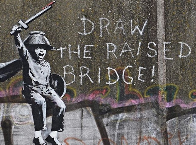 Νέο γκράφιτι απ’ τον Banksy στην Αγγλία με αναφορές στο Brexit