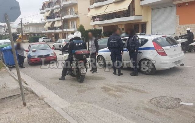 Άγριο ξύλο στο κέντρο της Λαμίας για τα μάτια μιας γυναίκας
