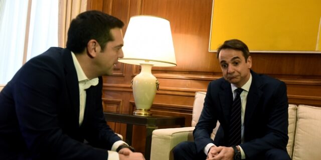 Ο Μητσοτάκης απορρίπτει την ‘εθνική γραμμή’ που ζητά ο Τσίπρας για το Σκοπιανό