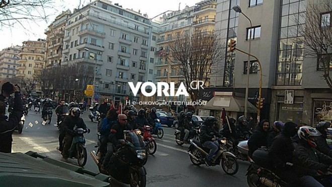 Θεσσαλονίκη: Μηχανοκίνητη πορεία αντιεξουσιαστών ‘απέναντι’ στο συλλαλητήριο