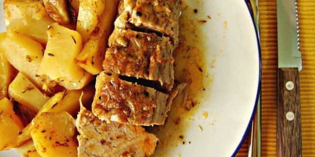Ψαρονέφρι με τζίντζερ, λεμόνι και πορτοκάλι