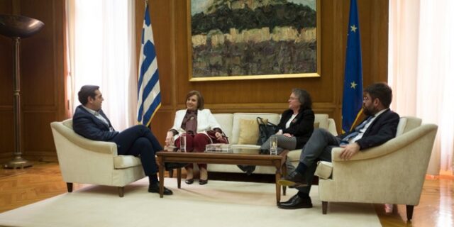 Συνάντηση Τσίπρα-Μεγαλοοικονόμου μετά την ένταξή της στη συμπολίτευση
