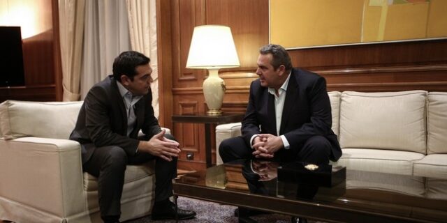Στο Μαξίμου ο Καμμένος, συνάντηση με Τσίπρα 