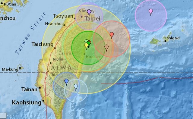 Σεισμός 6,1 Ρίχτερ στη Ταϊβάν