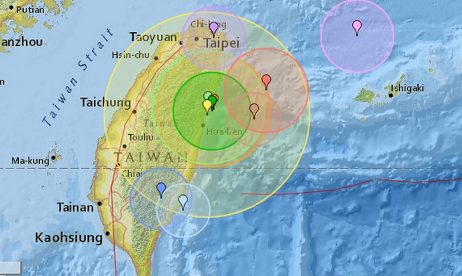 Σεισμός 6,1 Ρίχτερ στη Ταϊβάν