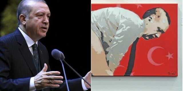 Ο σκυμμένος Ερντογάν και η μπανάνα – Το έργο που προκάλεσε σάλο σε γερμανική έκθεση