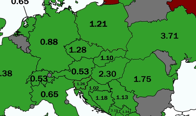 Χάρτης: Οι δολοφονίες στην Ευρώπη. Η θέση της Ελλάδας