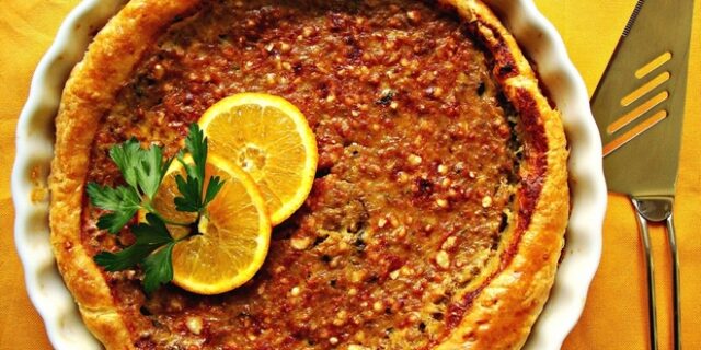 Τάρτα με κιμά, πορτοκάλι και κόλιανδρο
