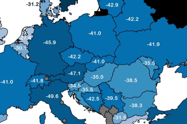 Πού, πότε και πόσο ήταν η χαμηλότερη θερμοκρασία που έδειξε το θερμόμετρο στην Ελλάδα