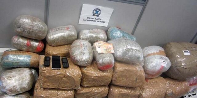 Σύλληψη 41χρονου με 66 κιλά κάνναβη στην Ελασσόνα