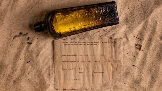 Αυτό είναι το παλαιότερο μήνυμα σε μπουκάλι που έχει πετάξει ποτέ κάποιος στη θάλασσα