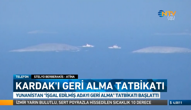 Τουρκικό NTV: Οι Έλληνες έκαναν άσκηση ανακατάληψης των Ιμίων