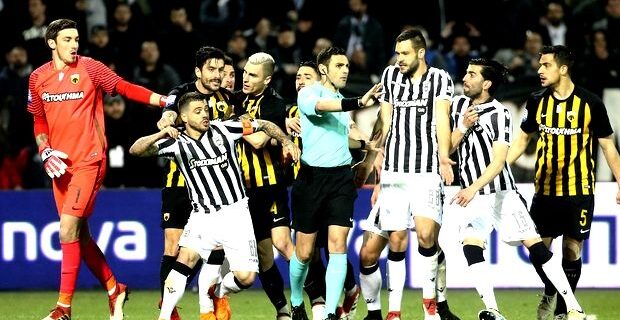 Στον ΠΑΟΚ το ματς με 1-0, διακοπή με υπαιτιότητα της ΑΕΚ