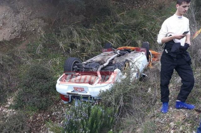 Ατύχημα στο 40ο Ράλι Αχαιός – Σε χαράδρα οδηγός