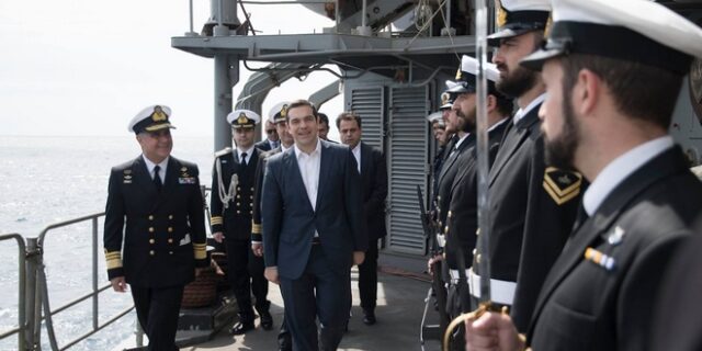 Επίσκεψη του Αλέξη Τσίπρα στη φρεγάτα ‘Νικηφόρος Φωκάς’