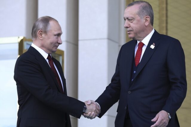 Ο Πούτιν συνεχάρη τον Ερντογάν για την επανεκλογή του