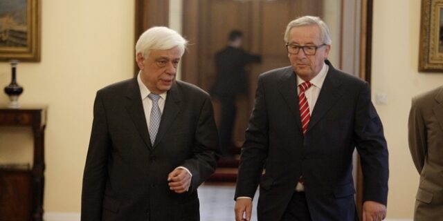 Το γεύμα Παυλόπουλου στο Γιούνκερ, παρουσία Τσίπρα και Μητσοτάκη