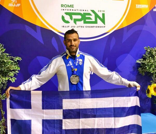 Ασημένιος στο πανευρωπαϊκό πρωτάθλημα Brazilian Jiu Jitsu ο Κατσινόπουλος