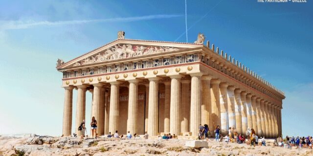 Πώς θα ήταν ο Παρθενώνας κι άλλα έξι ιστορικά μνημεία αν δεν είχαν υποστεί ζημιές
