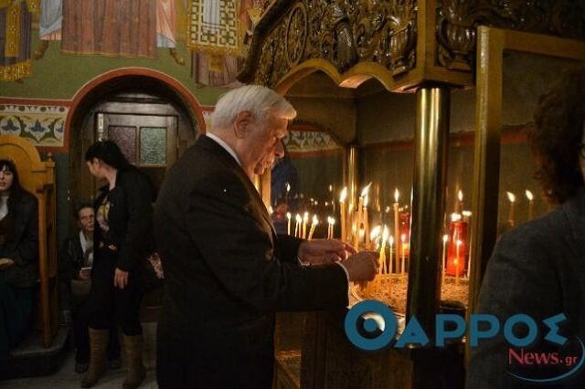 Στον επιτάφιο της Υπαπαντής στην Καλαμάτα ο Πρόεδρος της Δημοκρατίας