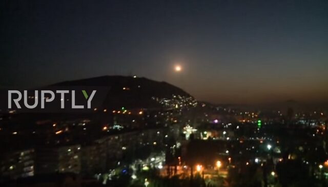 Βίντεο του συριακού στρατού από αναχαιτίσεις αμερικανικών πυραύλων