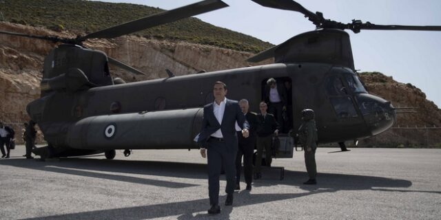 Τουρκικά μαχητικά παρενόχλησαν το ελικόπτερο του Τσίπρα