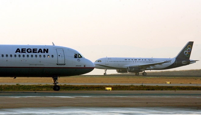 Ακυρώσεις και τροποποιήσεις πτήσεων της AEGEAN και της Olympic Air την Τετάρτη