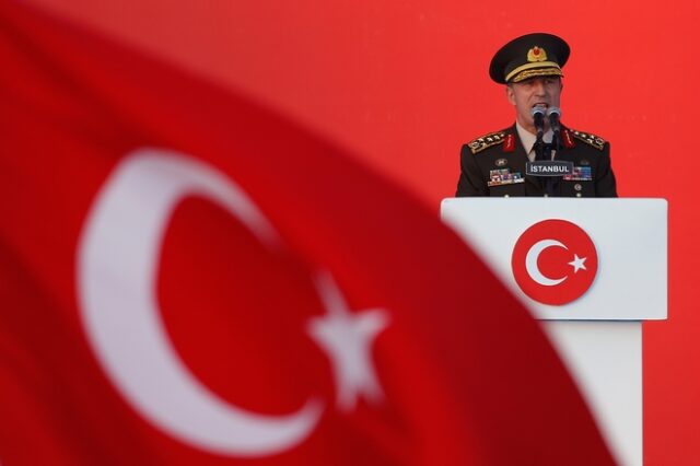 Προκλητικός ο Τούρκος αρχηγός των Ενόπλων Δυνάμεων: Θα εκπληρώσουμε κάθε καθήκον στο Αιγαίο χωρίς δισταγμό