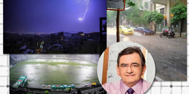 Σφοδρή καταιγίδα στην Αθήνα – Αναβλήθηκε ο αγώνας ΠΑΟ – Ξάνθη