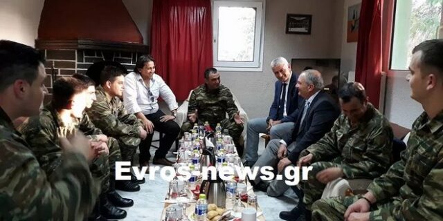 Ο Κώστας Καραμανλής στα ελληνοτουρκικά σύνορα